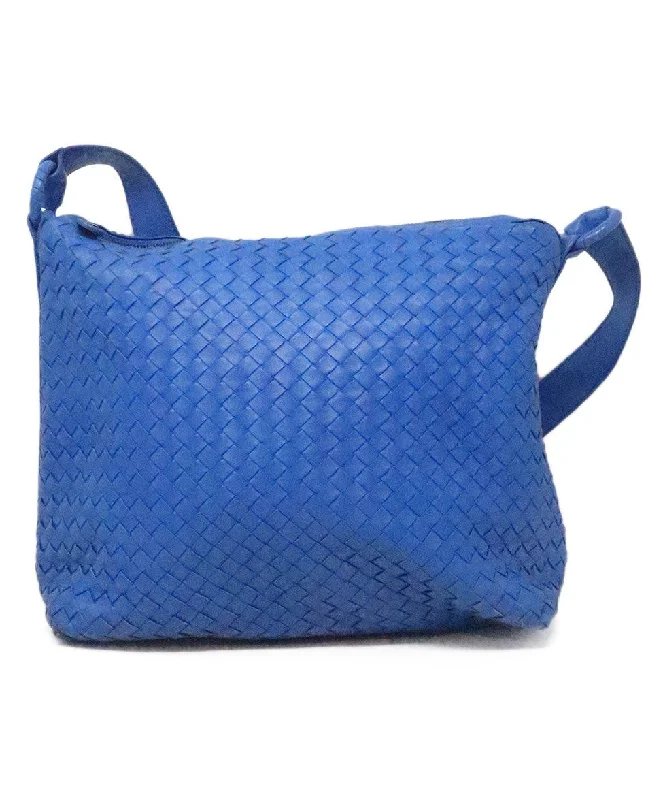 Versatile Bags That Suit Any Outfit Or Event Bottega Veneta Royal Blue Woven Crossbody