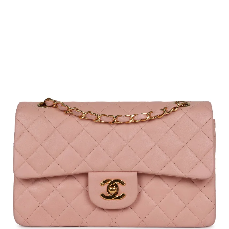 Cyber Monday Discounts On Bags Vintage Chanel Small Classic Double Flap Pink Lambskin Gold Hardware