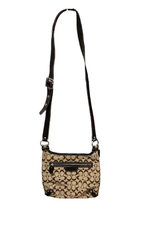 Stylish Yet Affordable Bags Coach Brown and Gold Logo Bag