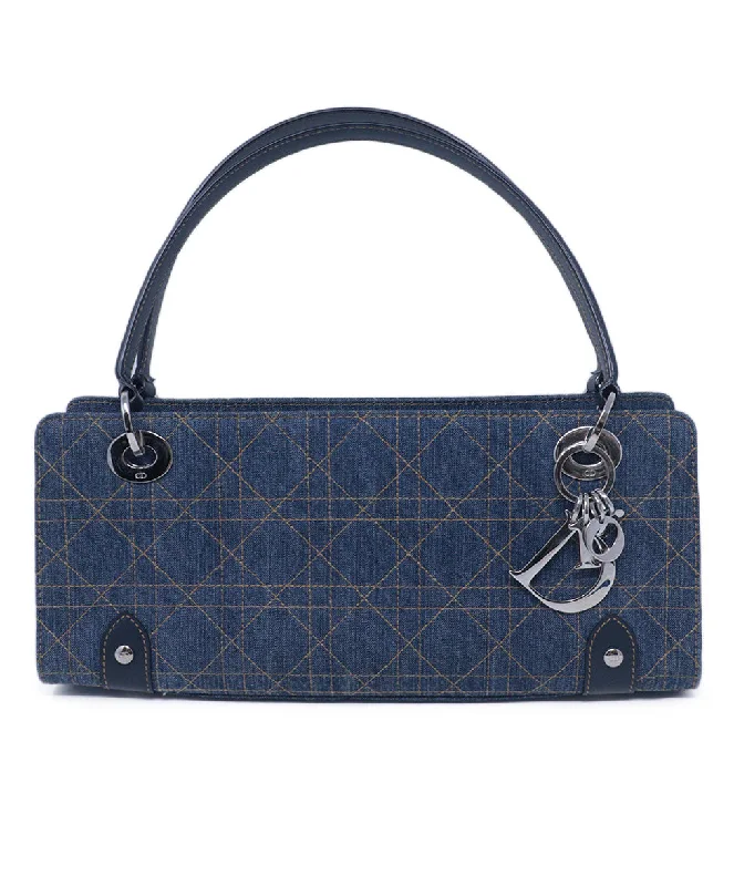 Cyber Monday Discounts On Bags Dior Blue Denim & Leather Handbag