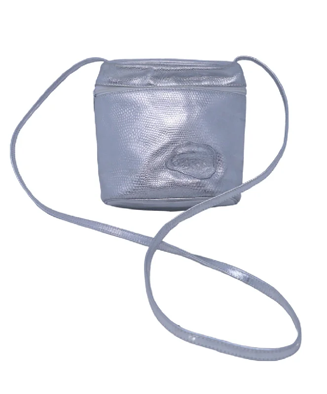 Designer-Inspired Bags At Budget-Friendly Prices Falchi Vintage Silver Leather Crossbody