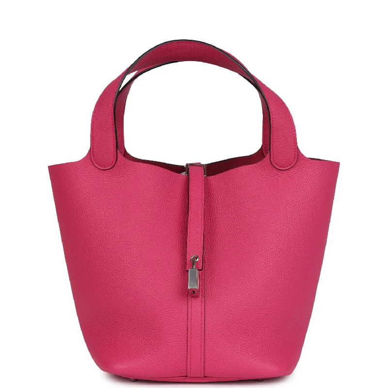 Stylish Yet Affordable Bags Hermes Picotin Lock 22 Rose Shocking Maurice Palladium Hardware