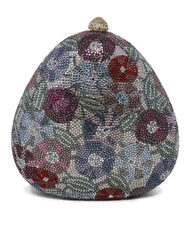 Bags For Personalized Gifts Judith Leiber Floral Rhinestone Clutch