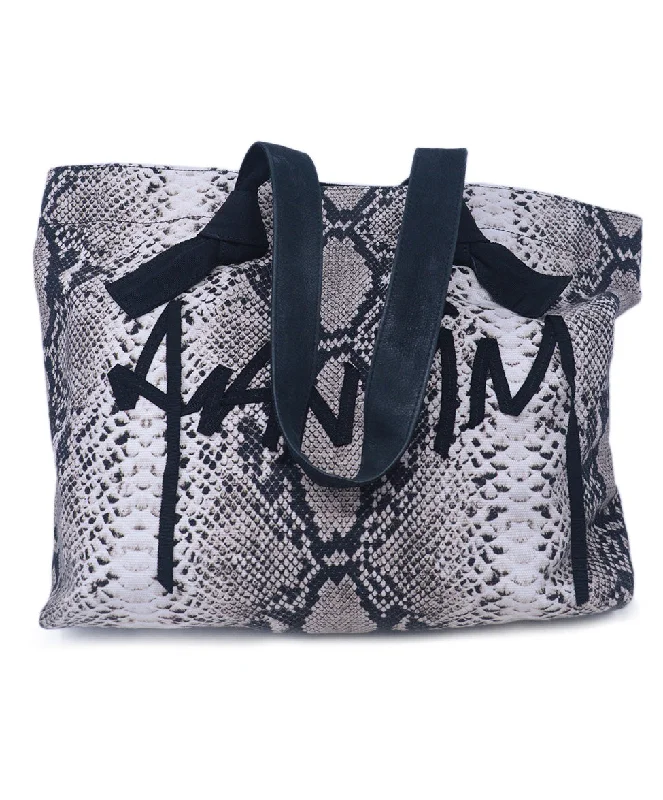 Modern And Limited-Time Offer Bags Lanvin B&W Snake Print Handbag