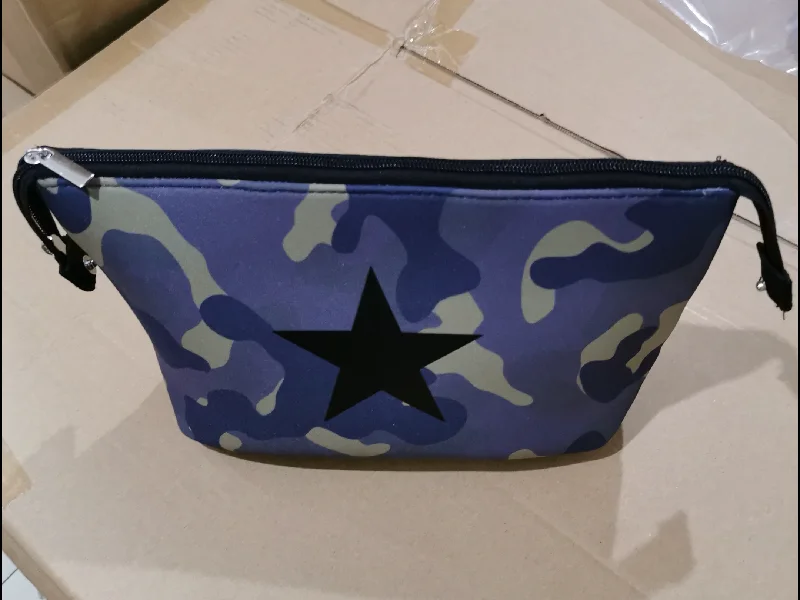 Bold And Flash-Sale Bags Neoprene Cosmetic case/ Clutch - Army Camo w/ Black Star