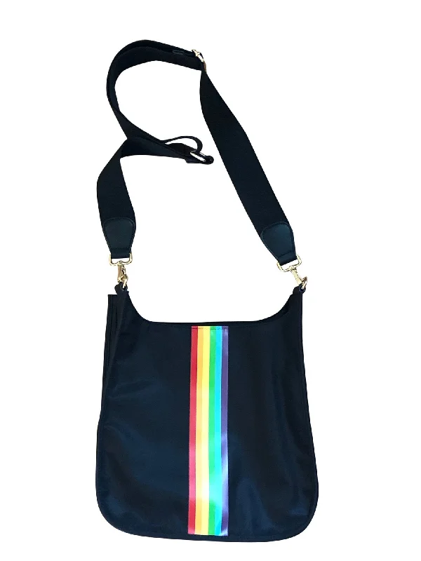 Bag For Luxury Lovers NYLON MESSENGER W/RAINBOW STRIPE