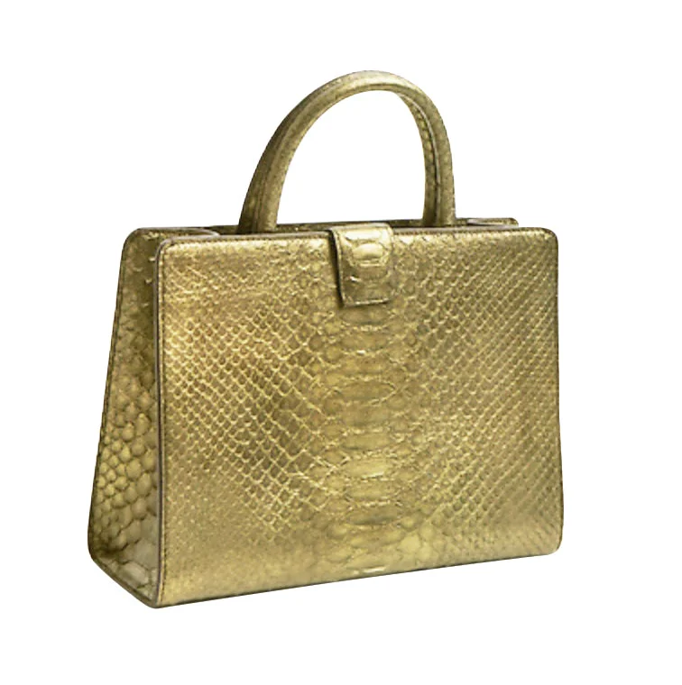 Eco-Friendly Bags For Sustainable Fashion Lovers Priya Python Bag Bronze