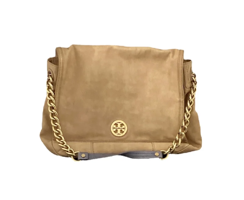 Vintage-Inspired Tory Burch Brown Messenger Bag