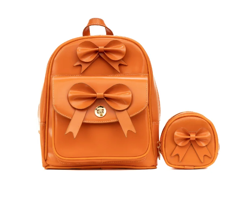 Discounted Designer Bags On Sale ACADIA | Leather Mini Bow Backpack