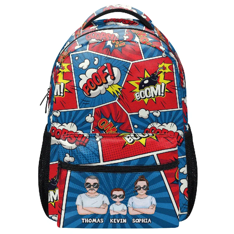 Glamorous Bags For Evening Events And Parties Boom! Comics - Personalized Backpack SBBPT84