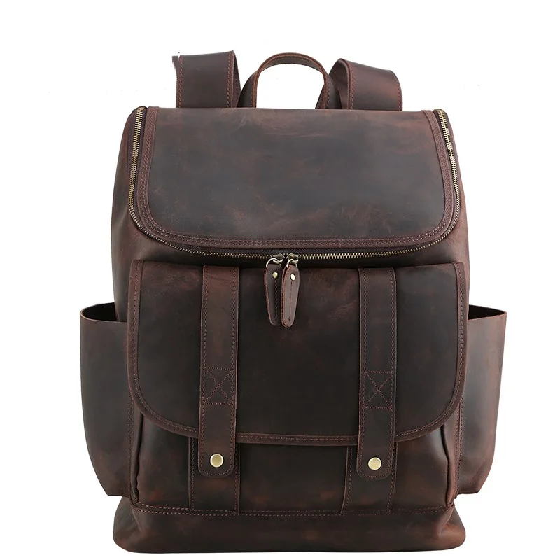 Stylish Bags For Fashion Bloggers Business Vintage Laptop Leather Backpack