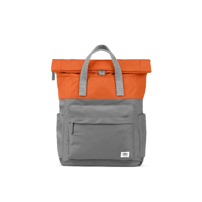 Bags With Tsa-Approved Features Creative Waste Canfield B Graphite/Burnt Orange Recycled Nylon