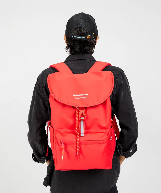 Tote Bag For Office Use City Rucksack // Red