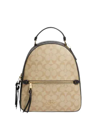 High-Quality Bags On Flash Sale Coach Jordyn Backpack In Blocked Signature Canvas