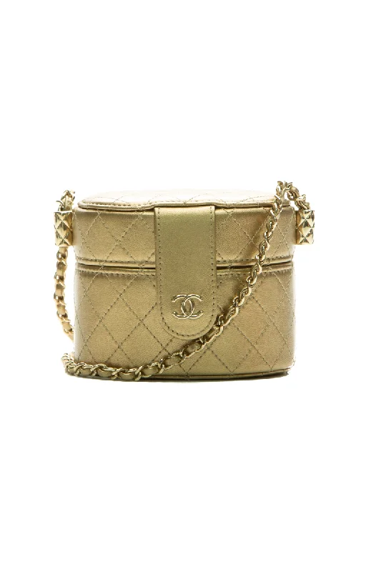 Customizable Bags For Personalized Style Round Vanity Clutch with Chain