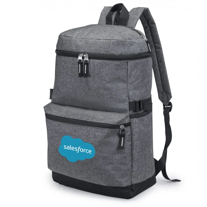 Urban Bags For City Life And Streetwear Fashion Heathered Computer Backpack w/ Padded Back Panel