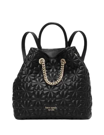 Luxury Bags On Sale Kate Spade New York Bloom Quilted Leather Medium Drawstring Backpack