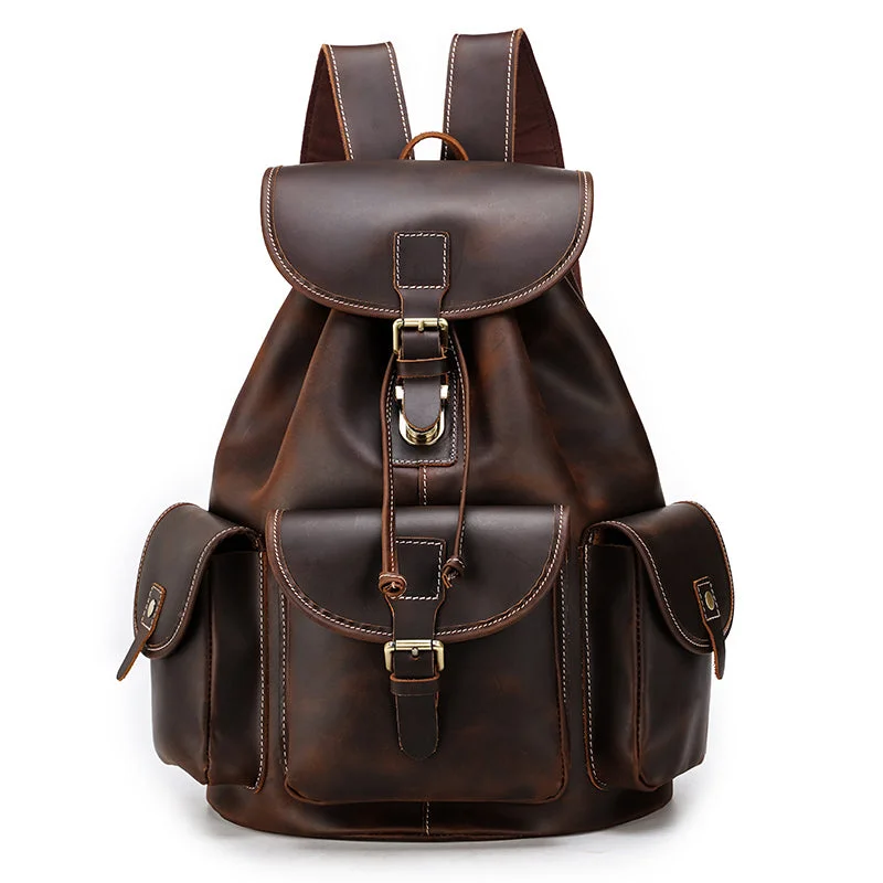 High-Quality Bags Leather Laptop Backpack