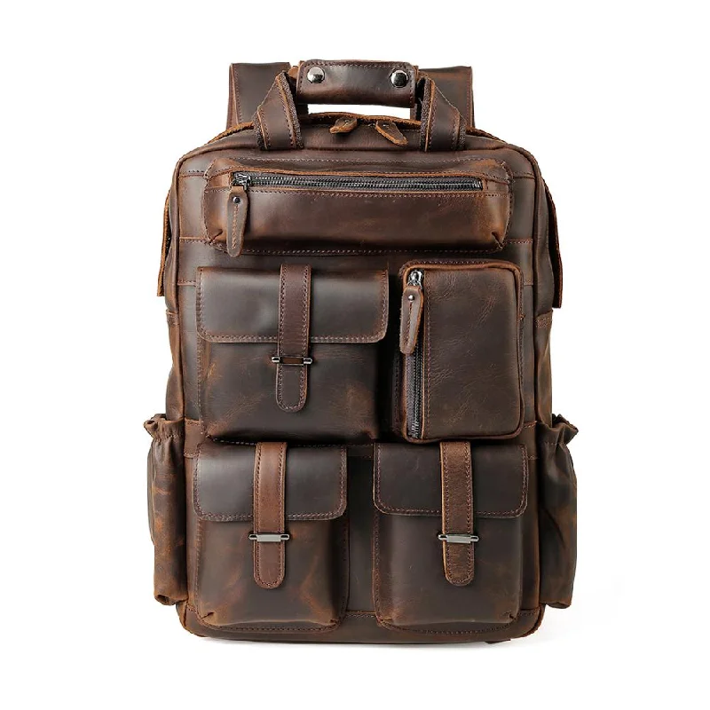 Compact Bags For Minimalist Travelers Leather Travel Backpack