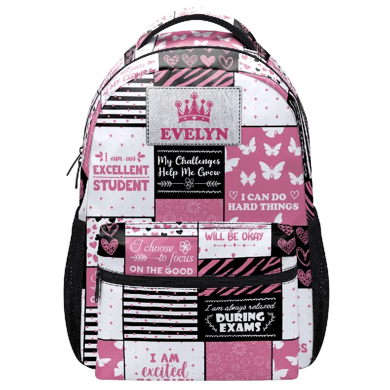 Limited-Time Offer On Trendy Bags My Challenges Help Me Grow - Personalized Backpack SBBPT81