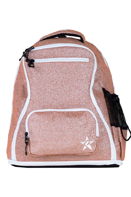 Active Lifestyles Rose Gold Rebel Dream Bag with White Zipper