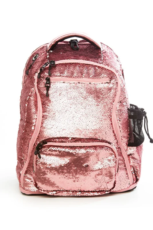 Lightweight And Affordable Bags Sequin in Smokey Rose Rebel Dream Bag with Pink Zipper