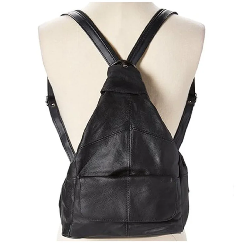 Cyber Monday Discounts On Bags Genuine Leather Sling Style Backpack