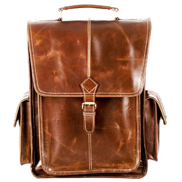 Bags For Playful And Chic Styles The Premium Brown Buffalo Leather Backpack