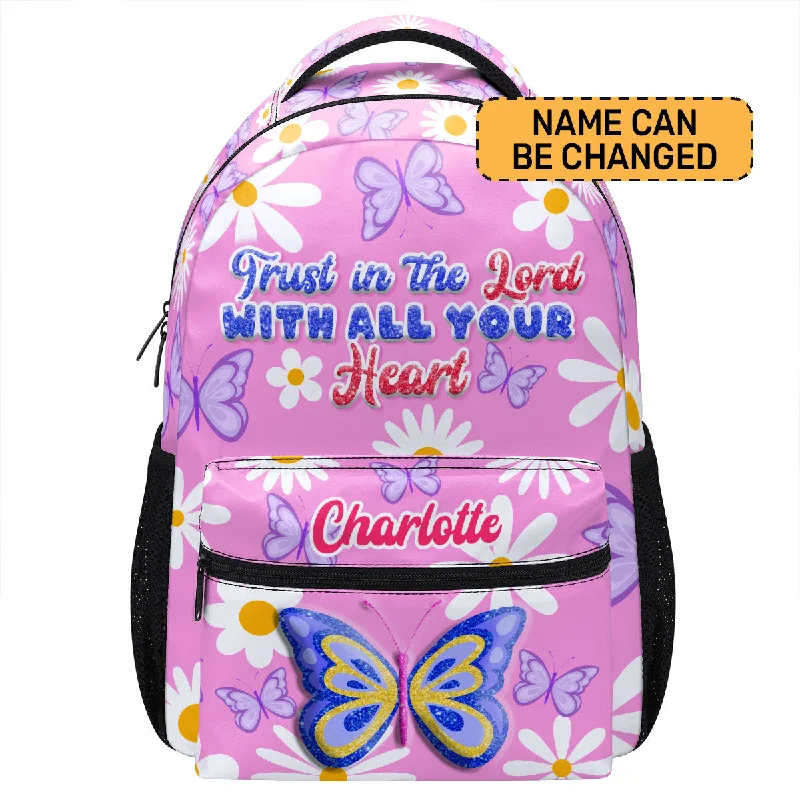 Seasonal Clearance Bags For Summer Trust In The Lord With All Your Heart - Personalized Backpack SBBPHA41