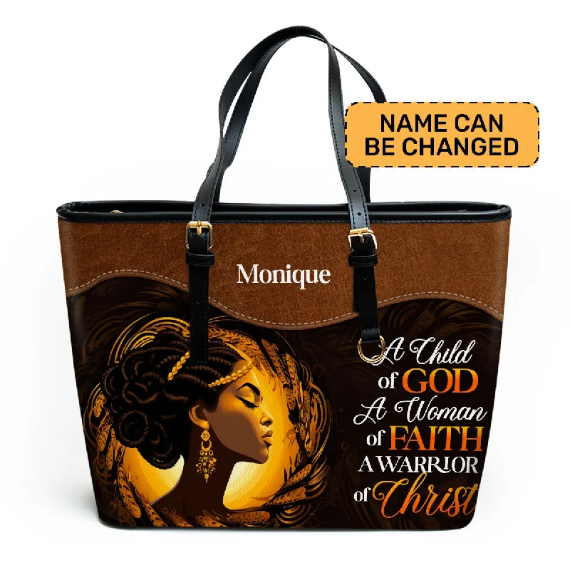 Inspired Bags For High-End Fashion A Child Of God - Personalized Leather Totebag STB27