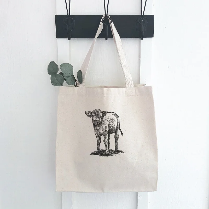 Eco-Friendly And Discounted Bags Baby Cow - Canvas Tote Bag