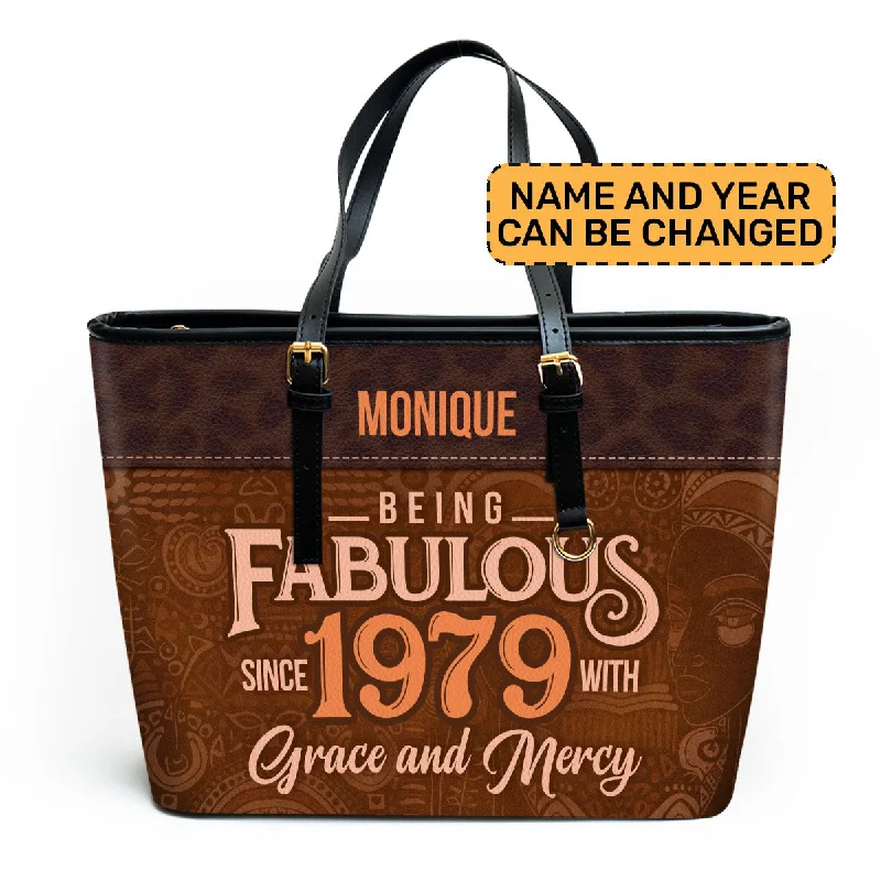 Luxury Seekers Being Fabulous - Personalized Leather Totebag STB59