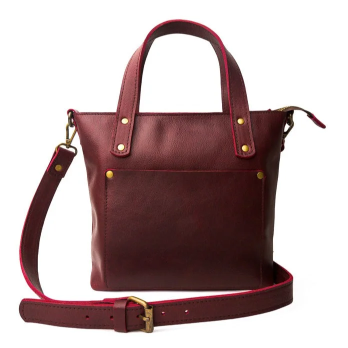 Rustic Bags For Outdoor And Nature-Inspired Looks Bordeaux Mini Tote