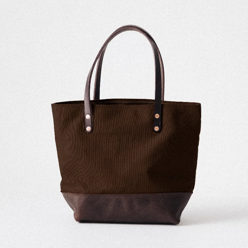 Edgy Bags For Bold And Daring Fashionistas Brown Canvas Panel Tote