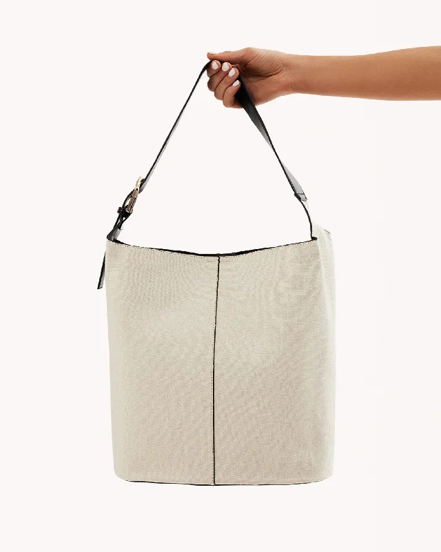 Handbag For Fashion CALI SHOULDER BAG - BONE LINEN