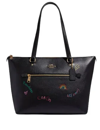 Chic Bags For Office Professionals And Urban Dwellers Coach Gallery Tote With Diary Embroidery