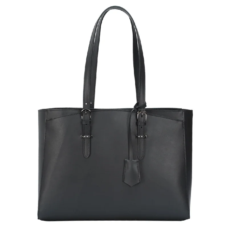 Luxury Seekers Classic Top-Grain Leather Tote for Women