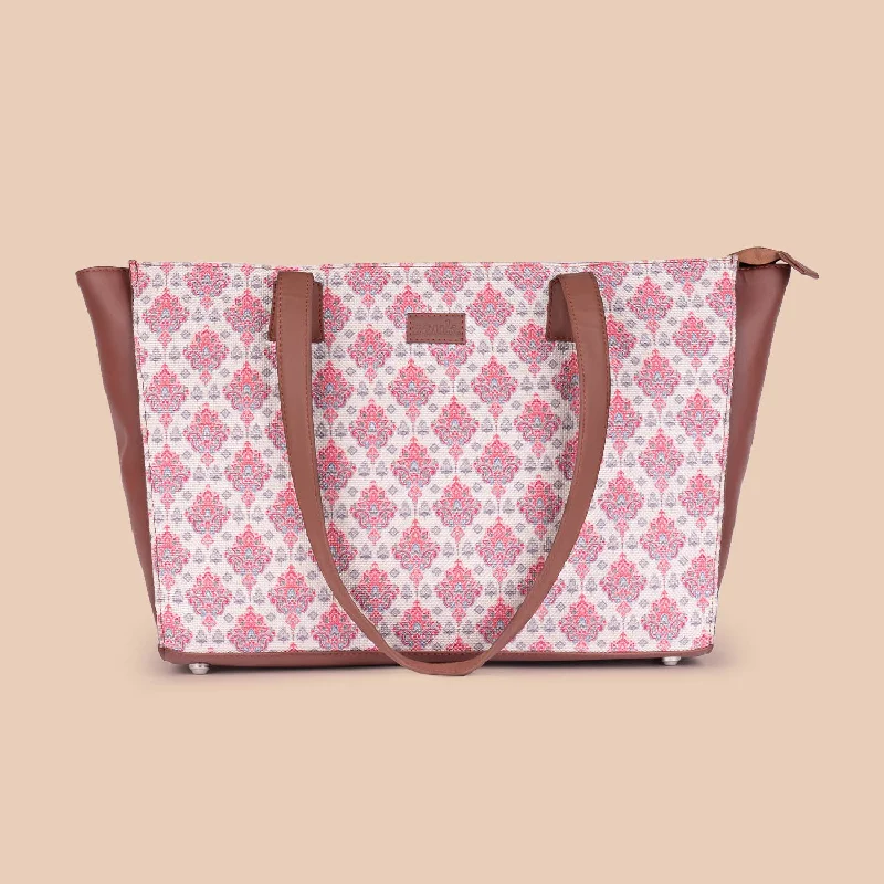 Odor-Resistant And Budget Bags Kashmiri Tulips Office Tote Bag