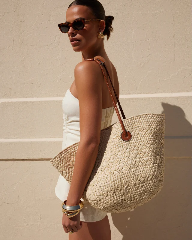 Trendy Bags For Teenage Girls LAI TOTE BAG - NATURAL RAFFIA