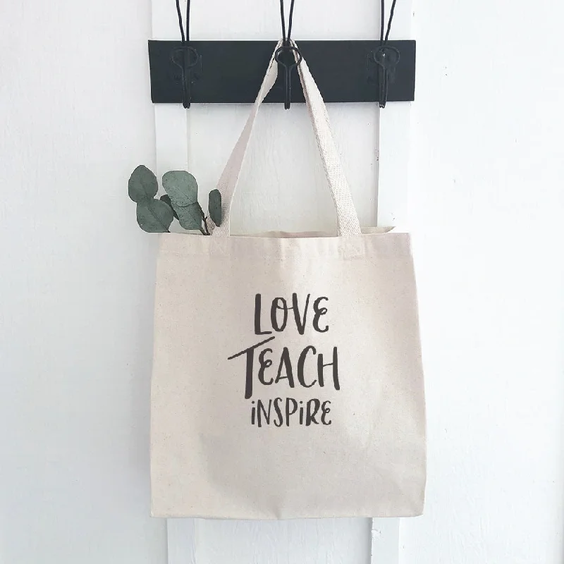 Elegant Bags For Formal Events And Luxury Occasions Love Teach Inspire - Canvas Tote Bag