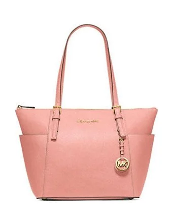 Discounted Designer Bags For Clearance Events Michael Michael Kors East West Jet Set Saffiano Top Zip Tote