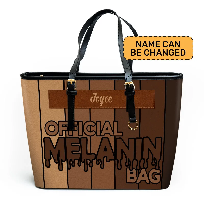 Durable And Cheap Bags Official Melanin Bag - Personalized Leather Totebag STB08