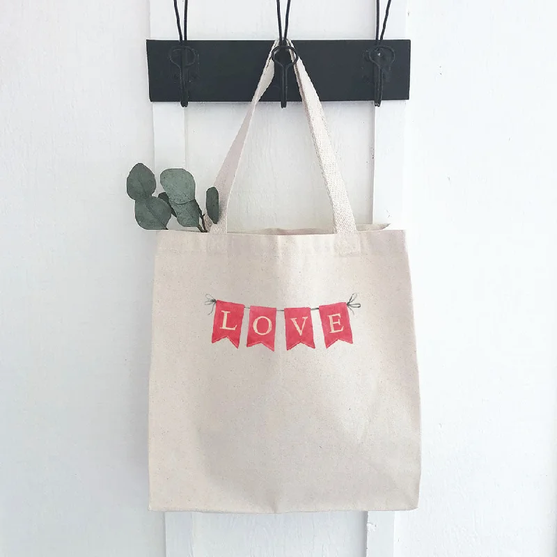 Bags With Limited-Time Deals Red Love Banner - Canvas Tote Bag