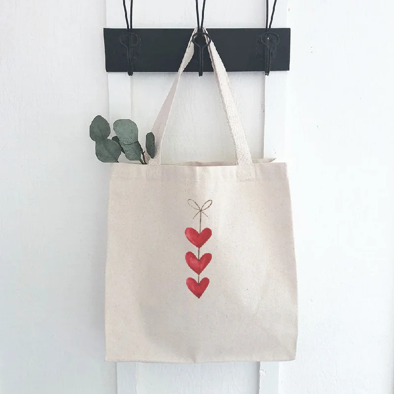 Wholesale Bags For Resellers String of Hearts - Canvas Tote Bag