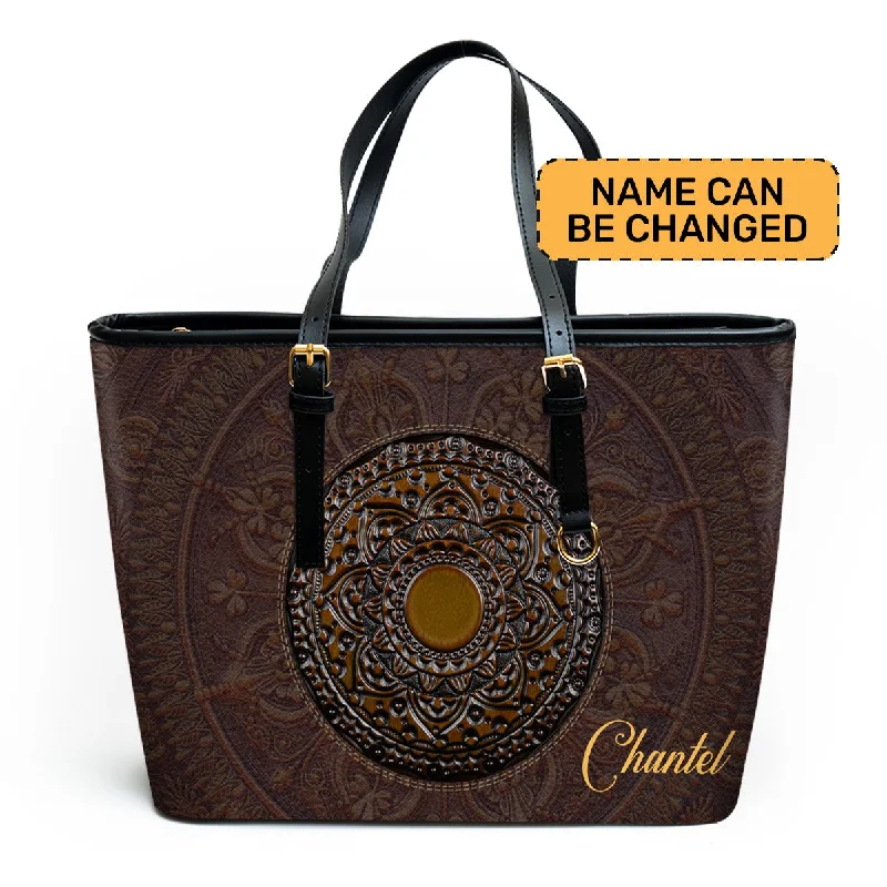 Affordable Bags For College Students On Sale The Mysticism - Personalized Leather Totebag STB25