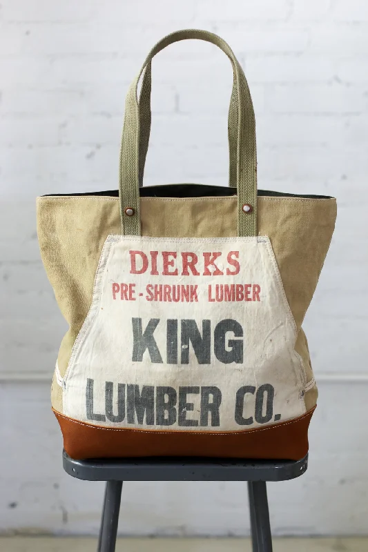 Trendy Bags For Sales WWII era Salvaged Canvas and Lumber Apron Tote Bag