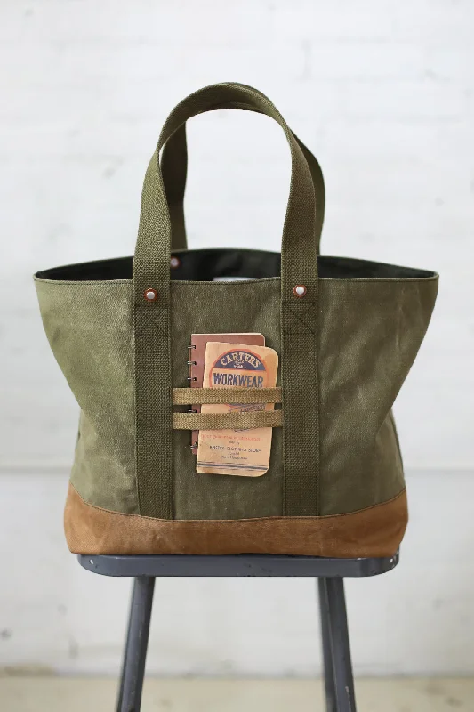 Handbag For Fashion WWII era Salvaged Canvas Tote Bag