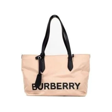 Evening Events Burberry Small Rose Beige Logo Branded Econyl Nylon Tote Shoulder Handbag Purse