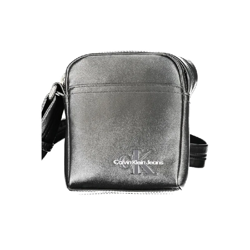 Office Professionals Calvin Klein Black Polyethylene Shoulder Bag