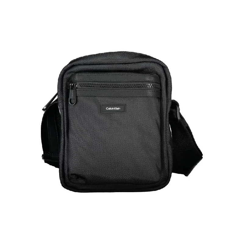 Trendy Festival Bags With Limited-Time Offers Calvin Klein Sleek Black Recycled Shoulder Bag